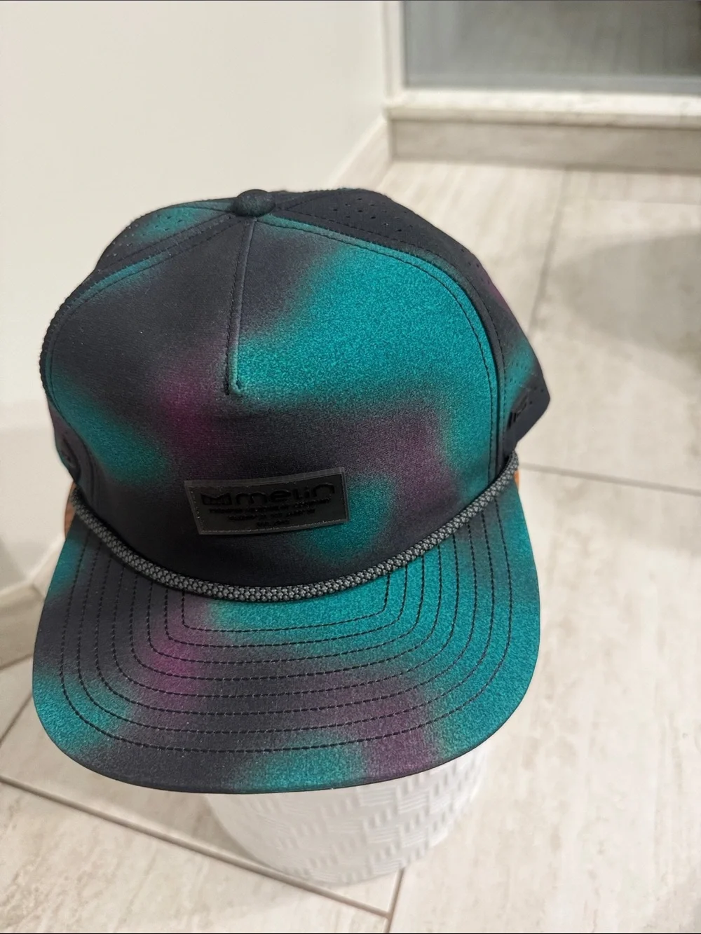 Melin ..teal & Purple Foam Trucker Cap..nwt.. collection